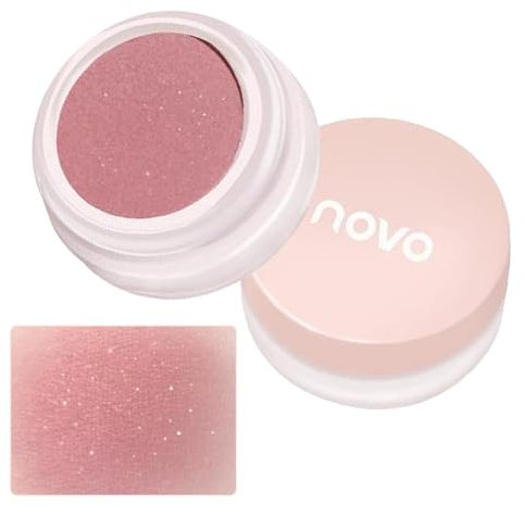Blush in polvere - Blush naturale | Applicatore per fard | Potenziatore del fard | Polvere per fard | Ombretto Blush Copertura Completa | Sfocatura per il trucco del viso Polveri per correzione del