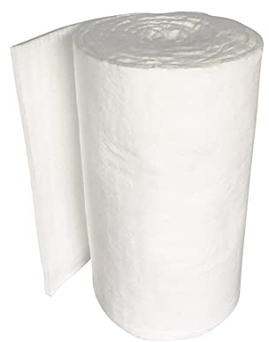 Manta de fibra cerámica， Manta aislante de fibra cerámica: duradera for altas temperaturas, liviana, 1 mm x 610 mm x 1000 mm(3mmx610mmx1000mm)