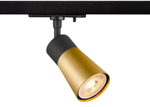 SLV PURI 2.0 CONE, Schienenstrahler, für 1 Phasen Schienensystem, Schwarz