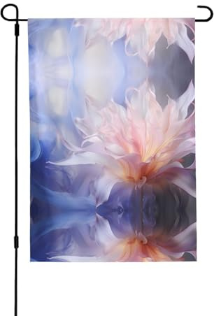 Drapeau de jardin imprimé double face jacinthe fleurie (71,1 x 101,6 cm), drapeau de bienvenue pour les vacances saisonnières, décoration extérieure