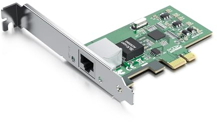 10Gtek 10/100/1000Mbps Gigabit PCI-e Netzwerkadapter (NIC) mit Intel 82574L Chip Controller | Single Copper RJ45 Port | PCI-e X1 | Compare to Intel EXPI9301CT / EXPI9301CTBLK