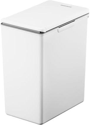 Fackelmann OSLO Touch Abfallsammler 20L, Weiß – Ideal als Mehrfachsammler, leicht & robust mit sanfter Touch-Öffnung