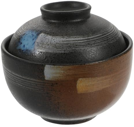 ROMISBABA Ciotola in per Zuppa con Piccola e Resistente Adatta Casa e Ristoranti Terracotta Smaltata per Minestra e Bird S Nest