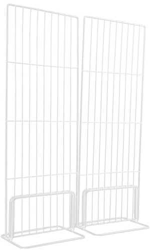 Hemobllo Divisor de Refrigerador Metálico de Hierro Blanco Ancho Telescópico 32-34cm, Material Confiable para Separación de Alimentos en Congeladores y Almacenamiento Diverso