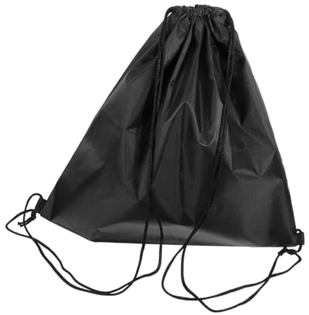 SHERCHPRY Bolsa para Casco de Motocicleta Cordón en Tela Oxford Negra, Práctica para Almacenamiento de Casco, Adecuado para Entrenamiento de Equipos Deportivos