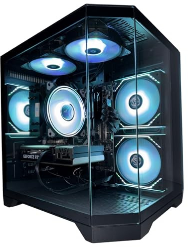 Supreme Gaming PC Intel Core i7 6th Gen | 16GB RAM DDR4 | RTX 5060 1TB HDD | 128GB SSD NVME Premium Glass | Liquid Cooling |Windows 11 | Ultra Fast & Smooth Gaming Desktop (Core i7 (6th Gen))