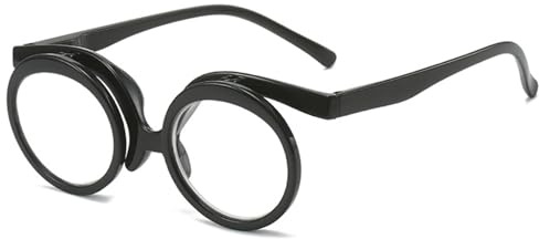 Makeup Glasses Women Magnifying Flip Down Make up Eyeglasses, Plastic Magnifying Eyeglasses with Spring Hinge, Makeup Glasses for Women