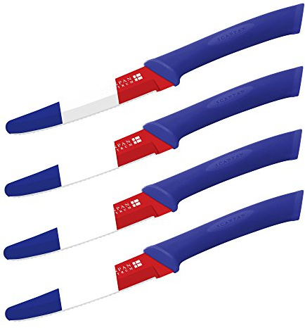 Scanpan SC51000827 - Set di 4 coltelli blu bianco rosso Vai I Blu