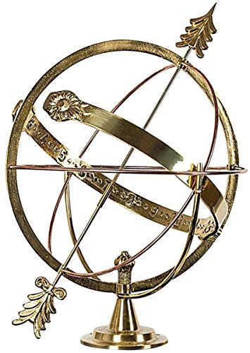 Casa Padrino Jugendstil Garten Deko Sonnenuhr Gold Ø 45 x H. 53 cm - Luxus Qualität