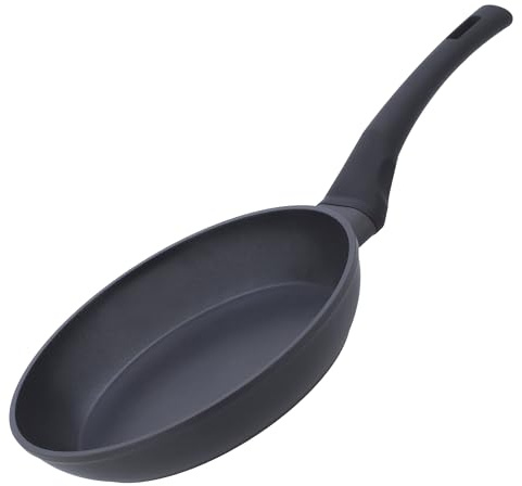 RESTO Pfanne 24 cm - Bratpfanne antihaftbeschichtet - Bräter mit verstärktem Boden - Induktionspfanne für alle Herdplatten geeignet (Ø24/ Ø Induktionsscheibe 16,4 cm)