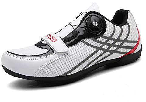 Scarpe Bici da Uomo Donna Scarpe da Mountain Bike Suola di Gomma Antiscivolo Sportive Comode Traspiranti Flat