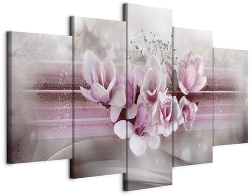 B&D XXL - Akustikbild Akustikbild Blumen, Schallschutz, Wohnzimmer, Büro | Verbessert Raumakustik, reduziert Hall, ideal fürs Büro oder Wohnzimmer, hochwertige Verarbeitung, schnelle Montage, stilvoll