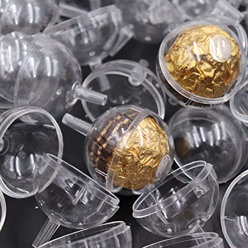 EORTA 20 pezzi di cioccolato lecca lecca caso di plastica cioccolato fiore titolare per fare bouquet, trasparente