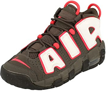 NIKE Air More Uptempo GS Basketball Trainers DH9719 Sneakers Shoes (UK 5 US 5.5Y EU 38, medim ash White Black 200)
