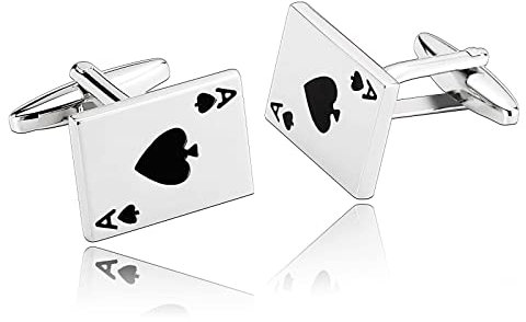 Aotiwe Cufflinks Jewel, Cufflinks for Men Vintage Rectangle Silver Black Stainless Steel for Business Father's Day