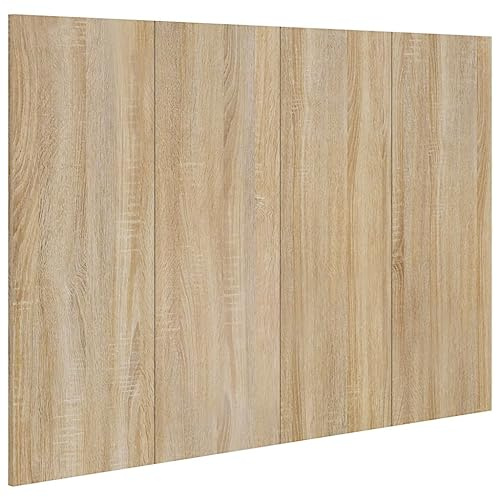 vidaXL Bed Headboard Sonoma Oak 120x1,5x80 cm Engineered Wood | Tough build that'll last ages, Beautifies your bedroom like a pro, Matte finish for a classy vibe