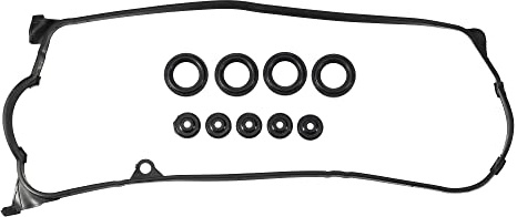 X AUTOHAUX 1 Juego Válvula Tapa Junta 12030-PLC-000 para Honda Caucho Negro