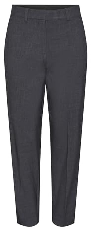 PIECES Pantalones de Traje Pcluisa HW Ankle para Mujer, Gris, XSW x 32L
