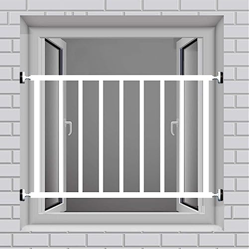 CHUXIBA Inferriate Per Finestre Ringhiera Parapetto Finestra Inferriate F﻿ai Da Te Per Finestra Grata Sicurezza Finestre Bambini Grate Per Finestre Protezione Inferiate Antifurto Ladri/Heig, L60cm