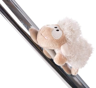 MagNICI Mouton 11cm Blanc - Peluche Durable avec Aimant - Animal magnétique pour réfrigérateur, Tableau Noir, élément métallique et Beaucoup Plus, Superbe idée Cadeau