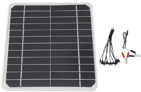 Jauarta 10 W 12 V Solarpanel Autobatterie-Ladegerät, 10 Watt 12 Volt Solarpanel Zum Laden von Autos, Mobiltelefonbatterien