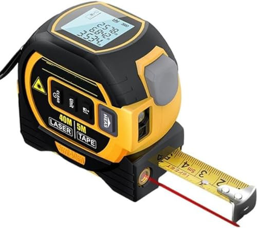 Misuratore digitale laser 3 in 1 - Mirino laser a infrarossi - Misuratore portatile a nastro con display (60M) - J1