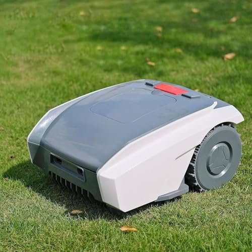 YLANMEI Tondeuse Robot pour Jardins jusqu'à 1500 m2, avec Largeur de Coupe de 19 cm, Pente de 25%, avec Batterie 5 Ah 20 V,B