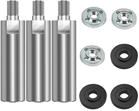 Extension Shaft for Small Areas, Super Extension Swivel Rod, Stable Connecting, with Flange Lock Nut, Extender Lengthen Rod, for Angle Grinder (3#)