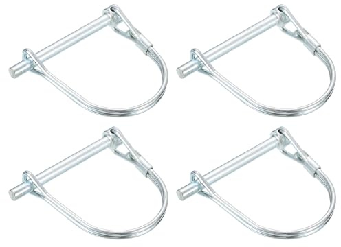 QUARKZMAN 10 Stück Rohrklappsplinte 5x50mm Splinte Rohre 3/16 Dia Anhängerkupplung Stift, 2 Langer Kupplungsstift Schaft Sicherungsstift für Landwirtschaftliche Anhänger und Garten