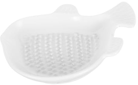 LALADEFIEE Plato De Rallador De De Cerámica Para Moler Jengibre y Utensilio Manual De Cocina Para Preparar Alimentos Casa