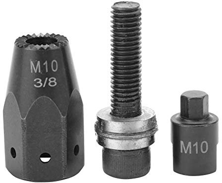 Kit de tête de noix de rivet drikou, M5 M6 M8 M8 M10 pneumatique Pull Setter Rivets Rivets Nut Gun Rivet Nut Tête pour riveters pneumatiques (Sechseckalales Klemmgriff M10)