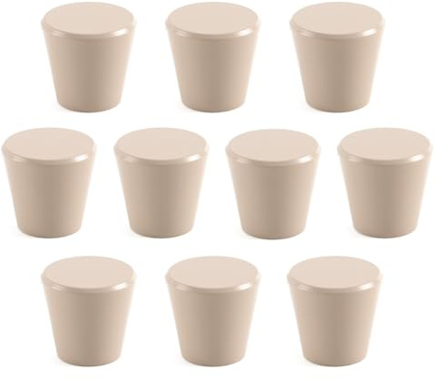 Qiantull 10 stycken möbelknoppar metall skåpknoppar möbelhandtag lådknoppar dörrknoppar skåpknoppar lådhandtag möbelhandtag för skåp köksknappar 25 x 23 mm champagne