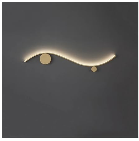 Lampada murale della navale di Rame a LED postmoderna Compatibile con Sfondo del Soggiorno a Lussuoso Luce - Segno corridoio a Strisce di arcuato, Lampada a Parete
