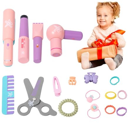Mppchhn Hårfrisör Leksaksset, Förskola Styling Träleksaker, Barnfrisör Leksaksset För Flickor, För Barn Och Flickor I Åldrarna 3 År Och Uppåt Avsedd Hemma Skola Lekrum Dagis