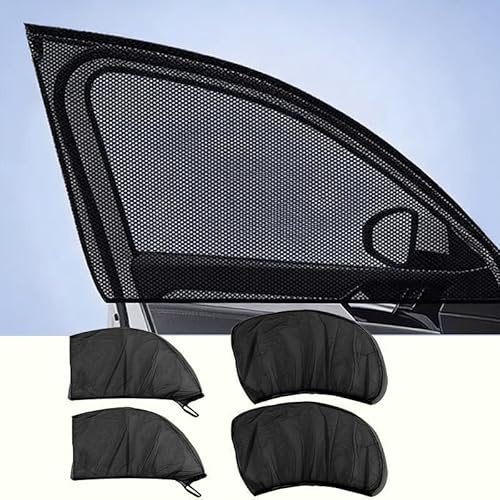 Pare Soleil Chaussette pour Opel Grandland X Mokka X Zafira C, Lot de 4 Pare-Soleil Fenêtre Voiture Latérale Maille Haute Densité Protection UV et Isolation Thermique