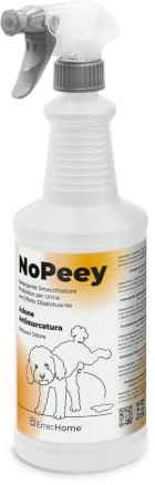ERRECHOME NoPeey Detergente Urina Cane e Gatto per Tessuti e Superfici 1 L | Formula Probiotica Elimina Odore e Macchie Pipì Smacchiatore Divani, Tappeti, Pavimenti, Effetto Disabituante e Antimarcatura