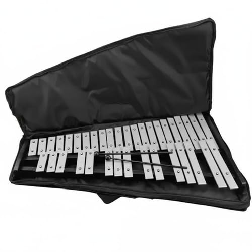 kowaku Percussion Glockenspiel 37 Note Chromatic Metallophone Xylophone With Aluminum Keys Stable Base And Mallets Portable For Music Education Band Rehearsals Stage Performances, Without Stand
