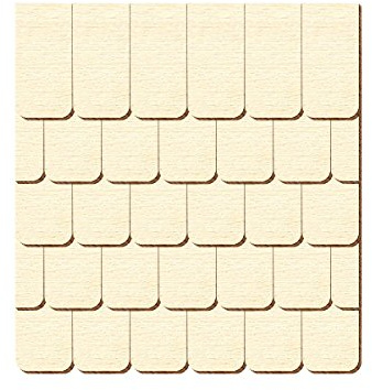 Sperrholz Schindeln - Ansetzschindel - Größen- und Mengenauswahl, Schindelgröße:20mm x 10mm, Pack mit:1000 Stück