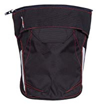 Grizzlyskin Schwarze Kniepolstertasche für Arbeitsshorts - Workwear Kniepolster für Kurze Arbeitshose einfach anzippen, in versch. Größen