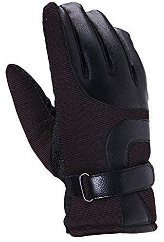 Huixin Verdickung Warme Baumwolle Handschuhe Outdoor Jungen Männer Reithandschuhe Winter Sport Verdickung Warme Handschuhe (Color : N- Braun, Size : F)