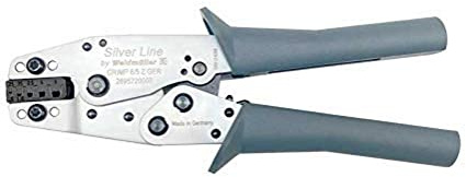 Silver Line by Weidmüller Crimpwerkzeug 6/5 Z GER (Arbeitsbereich 0,25 – 6,0 mm², mit Entriegelungsmöglichkeit, Zwangssperre) 485843
