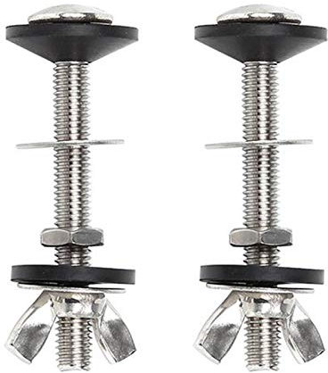 Bullone per WC, kit di bulloni da serbatoio a scodella, kit da 2 pezzi per cassetta a vite, attacco universale per wc in acciaio inossidabile, facile da installare