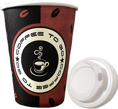 Made in DE 200x 200ml Kaffeebecher Pappbecher Coffee to go mit Deckel | 0,2 L, 8oz Premium Kaffee Becher Tee Cup, Hochwertig, Hitzebeständig
