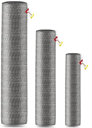Seiletech.de Sichtschutz 60 g/m² – Höhe 150 cm – 150 m – Schattierwert 55% – Grau – Sichtschutzstreifen – Für Balkon, Garten, Terassen – Windschutz – Sichtschutzzaun – Gartenzaun – Zaunblende – 1,5 m