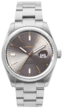 Lorenz - Orologio sportivo da uomo automatico - modello Ginevra King 030235AA - Orologio Subacqueo con cinturino in acciaio