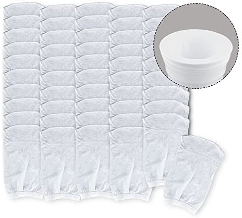 SAVITA 50pcs Pool Skimmer Filter Socks, White Skimmer Socks Pool Filter Socks for Basket for Swimming Pool Leaves Impurities Fine Sand Debris And Other Sundries