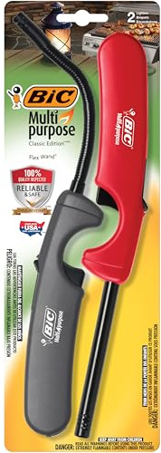 BIC Multi-Purpose Classic Edition Lighter & Flex Wand Lighter, 2-Pack