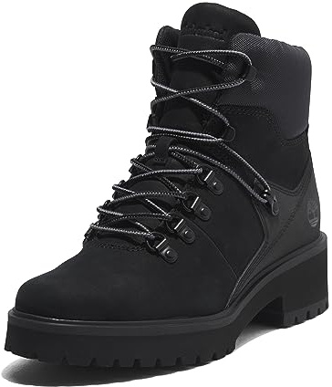 Timberland Carnaby Cool Hiker - Stivale da Donna, in Nabuk Nero, Taglia 37,5, Taglia EU