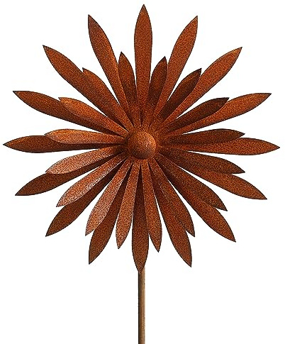 Rost Gartenstecker Blume 113 cm Edelrost Gartendeko Metall Stecker Rostdeko