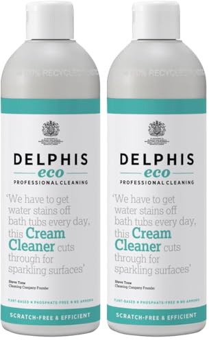 Delphis Eco Multi Use Non Scratch Cream Cleaner 500ml | Eco Friendly | Kitchen & Bathroom Cream Cleaner (Pack of 2)